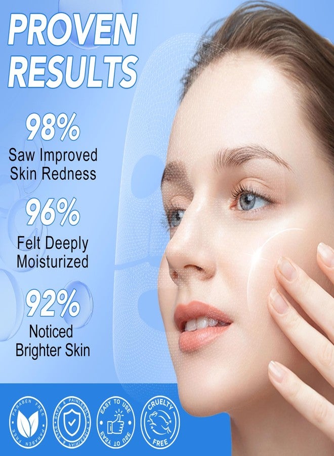GOGIFTGO Collagen Face Mask,Collagen Real Deep Mask,Collagen Mask,Deep Hydrating Anti Wrinkle Lifting M-ask,Hydrogel M-asks for All Skin Types 34g*4ea - Image 4